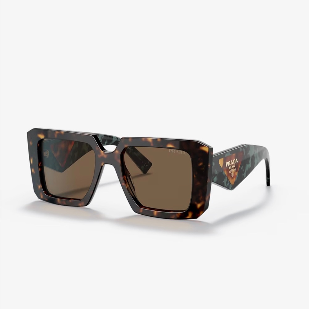 PRADA Sunglasses - Tortoise/Teal/Dark Brown